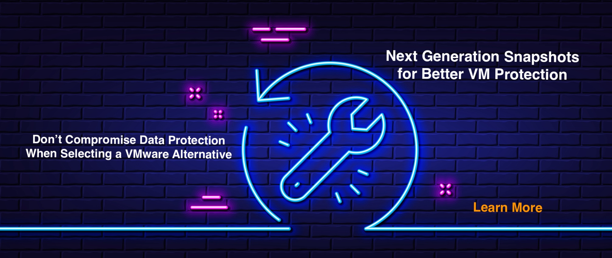 Neon light glow effect. Recovery tool line icon. Backup data sign. Restore information symbol. 3d line neon glow icon. Brick wall banner. Recovery tool outline. Vector